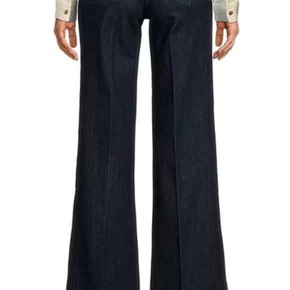 Michael Kors Premiere Denim Hi-Rise Wide Leg Jeans size 10 new - Picture 2 of 5